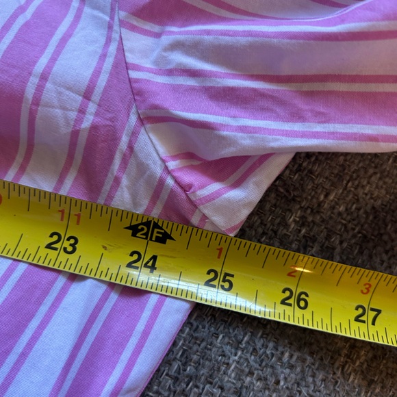 Victoria's Secret PINK Striped Button Down Shirt | Size Large (New) - Picture 12 of 14